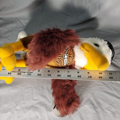 Harley Davidson Eagle Plush 11" Officially Licensed 1998 Stuffed Toy Vintage - Picture 7 of 7