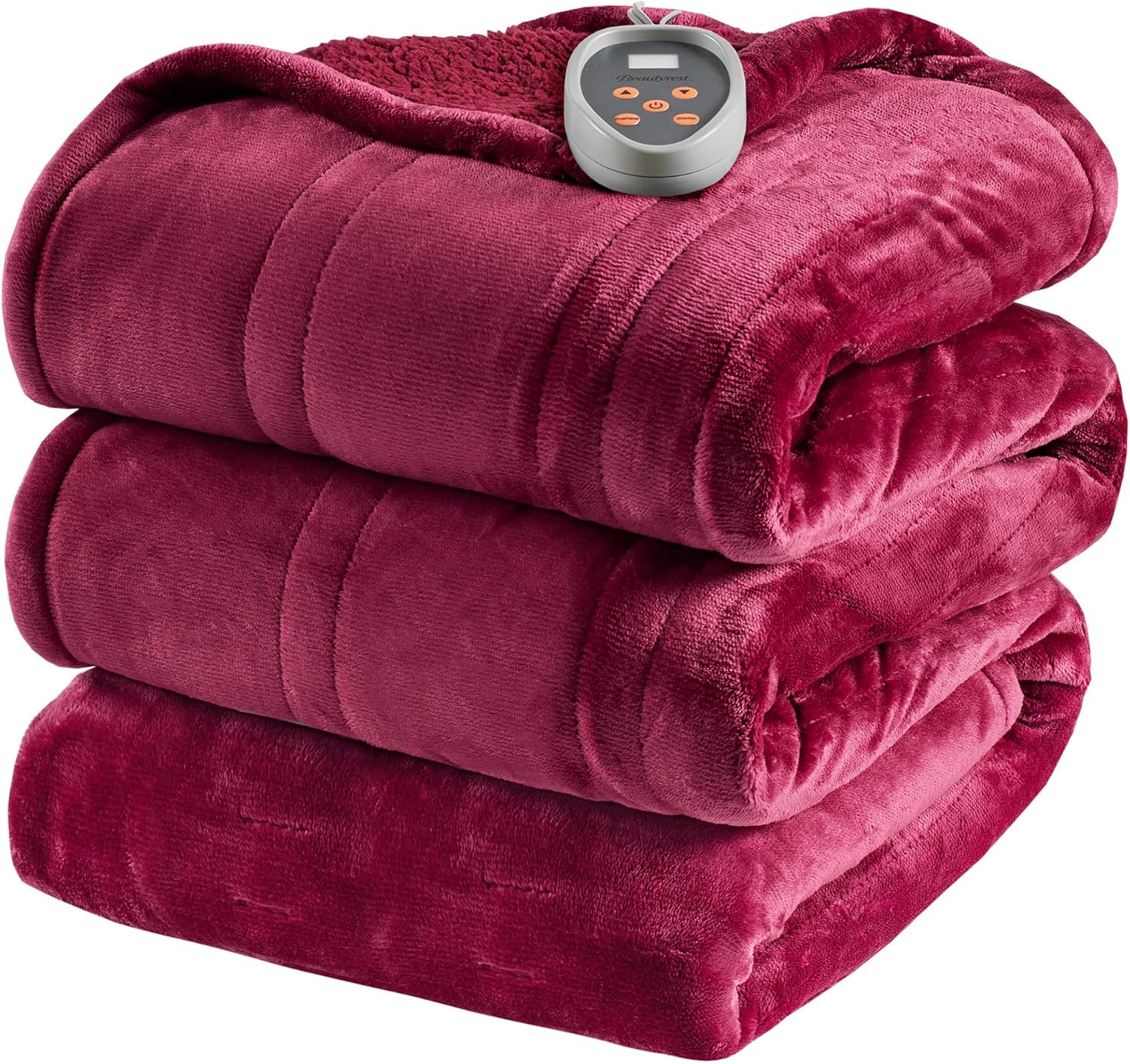 Soft Reversible Sherpa Electric Heated Blanket for Cozy Warmth