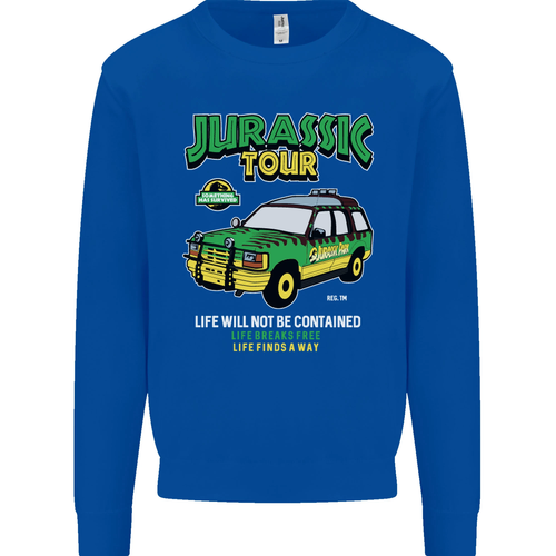 Jurassic Tour Funny Dinosaur Kids Sweatshirt Sweater - Picture 29 of 82