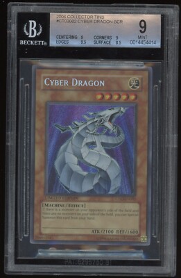 SECRETBASE X-RAY カネゴン FULL COLOR Yu-Gi-Oh! BGS 9 Cyber Dragon 2006 Collector's Tins CT03