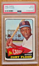 1965 Topps PSA 4 VG-EX #415 Curt Flood St. Louis Cardinals (no creases)