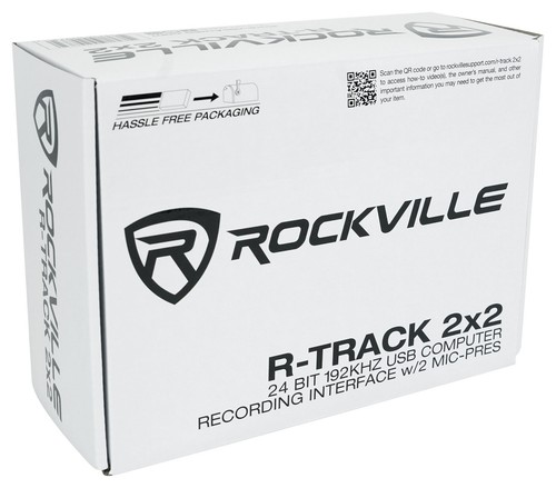 Rockville R-TRACK 2x2 USB Recording Interface+Mic+Stand+Pop Filter+Headphones - Picture 12 of 12