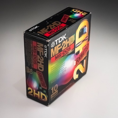 TDK MF-2HD 3.5” Floppy Disks MS-DOS Formatted 10 Pack Sealed Vintage Computer Me - Afbeelding 4 van 7