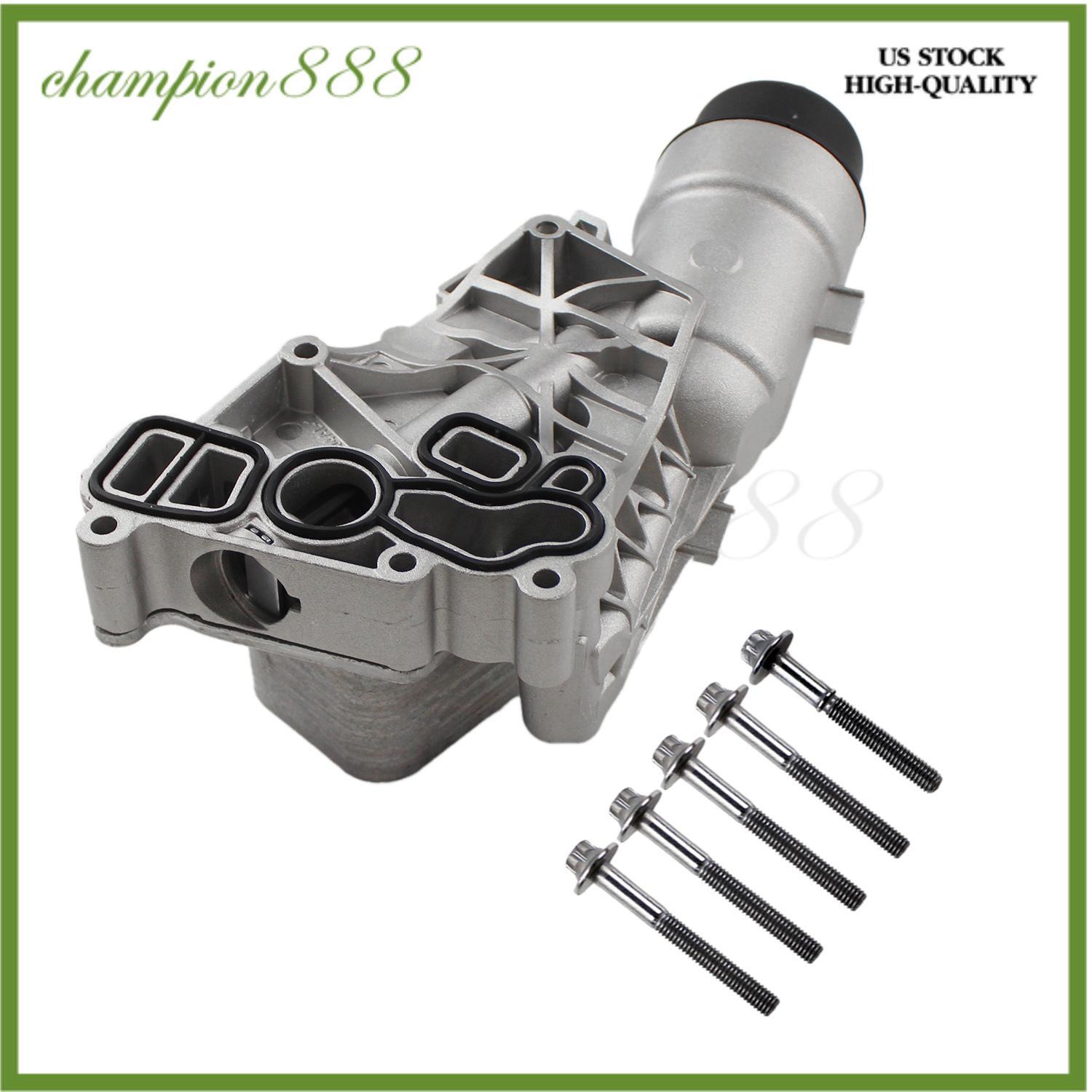 Aluminum Oil Cooler Filter Housing Assembly For 14-19 Mini Cooper BMW i8 X1 1.5L