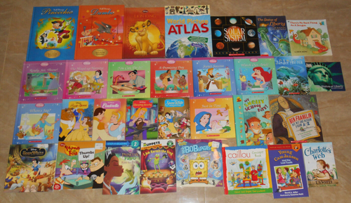 BUNDLE LOT 31 CHILDRENS BOOKS SCHOLASTICS DISNEY NATURE SHORT STORIES LIBRARY - Picture 1 of 7