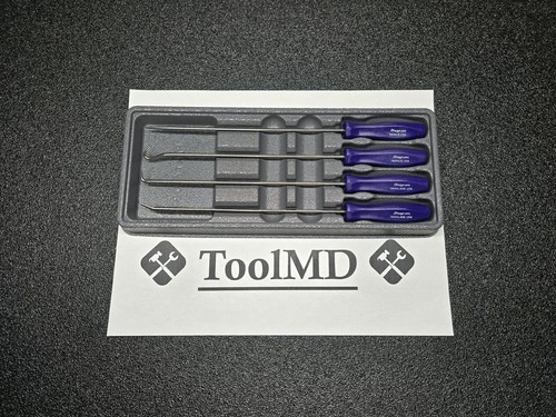 Snap-on Tools USA NOS 4pc DARK PURPLE Mini Hard Handle LONG Pick Set ASAL204BDP - 第 1/10 張圖片