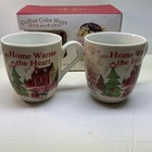 Fitz & Floyd Coffee or Cake MugNIB "Home Warms The Heart" Holiday MugsLot of 2