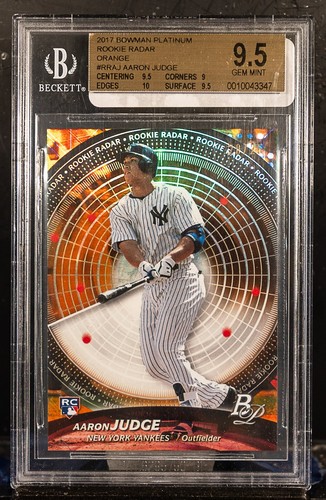 AARON JUDGE 2017 Bowman Platinum Orange RC Radar 20/25 BGS 9.5