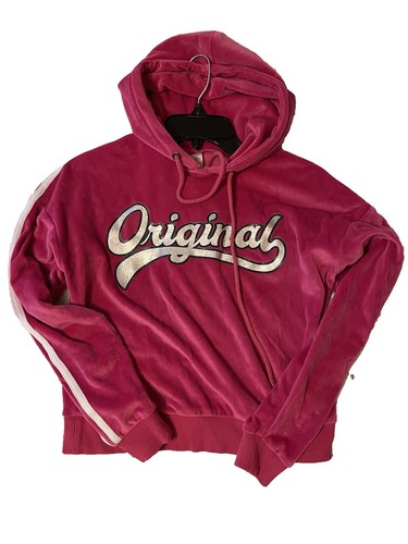 NWOT Human Nation vision hoodie in velour BLACK Velvet Size 2/XS