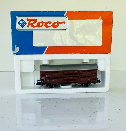 Roco 4308S 4-Rad Viehtransportwagen - DB Epoche 3 - HO 1/87