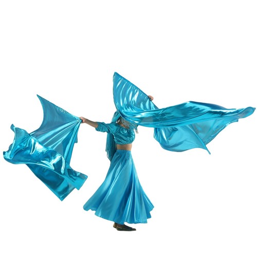 Dance Metallic Square Angle Worship Wing Flag Veil Praise Flag Dance Accessories - Picture 24 of 26