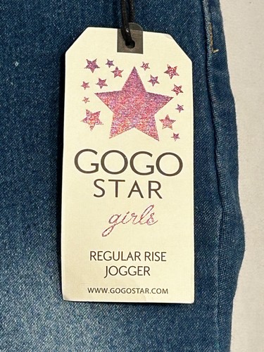 PANTALONE JOGGER GOGO STAR RAGAZZA NUOVO BLU TAGLIA 16 REGULAR RISE - Foto 2 di 4
