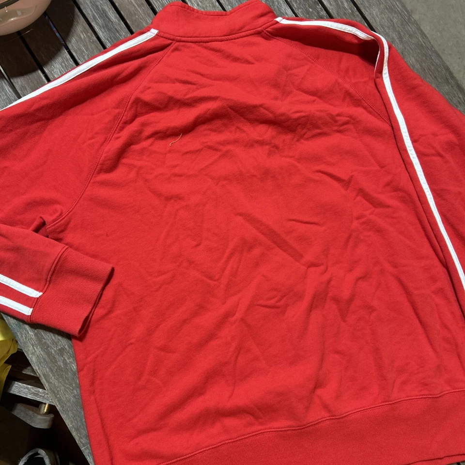 Target Store Employee Work Jacket Soft Shell Red Stripe Full Zip XL Women Cotton - Image 4 of 4