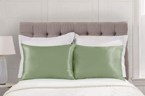 Luxury Satin Pillowcase for Hair and Skin - Satin Pillow case with Zipper - Picture 74 of 198