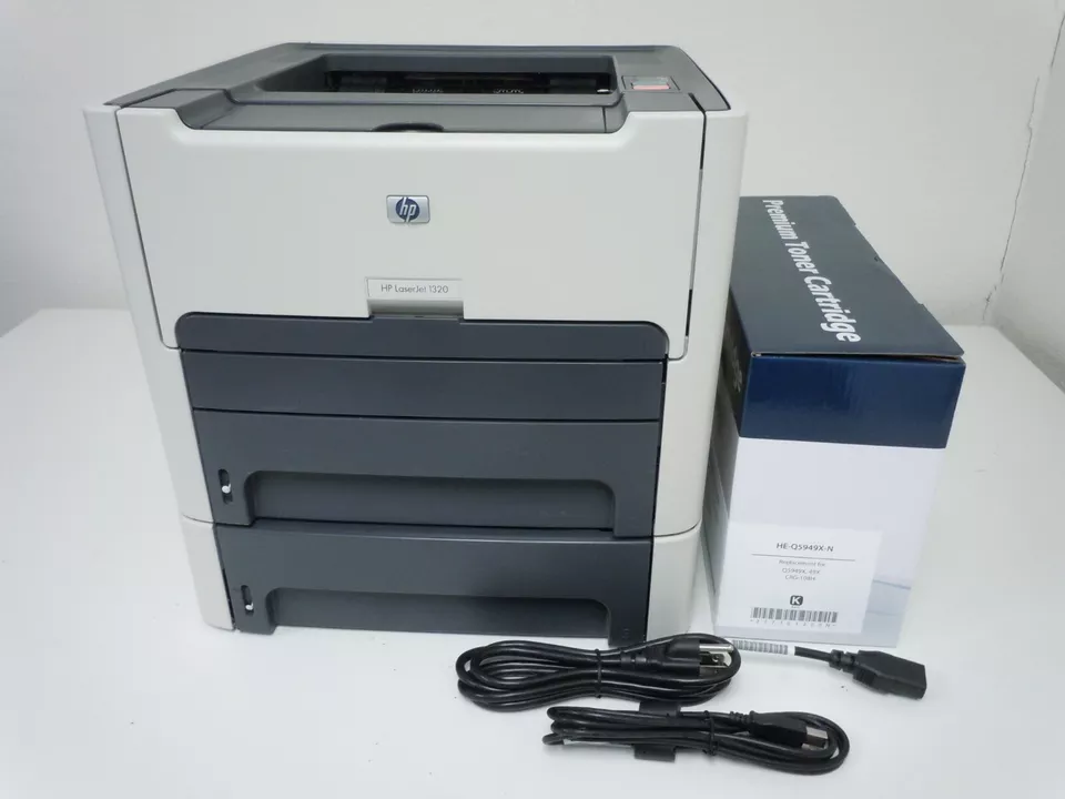BUNDLE!! HP Laserjet 1320 Printer + 2 Trays & New 49X Toner (USB 2.0 / PARALLEL) - Image 3 of 4