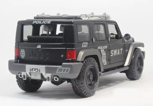 1:18 Scale JEEP Rescue Concept SWAT Police Diecast Model Black SUV Car - NEW - Picture 10 of 12