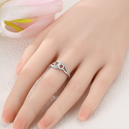 MULA Valentine's Day Heart Wrapping Ring For Women Jewelry 925 Sterling Silver - Picture 6 of 7
