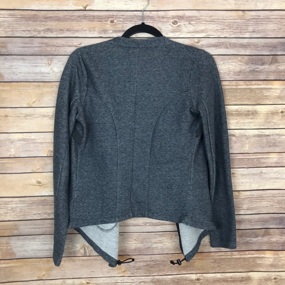 Женский свитер Simply Vera Wang XS кардиган GrayWaterfall открытый передний махровый трикотаж - Изображение 2 из 4