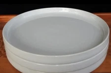 2 Crate & Barrel CB2 White Dinner Plates 10”