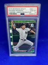 2019 Bowman Draft Chrome Green Ref. /99 Hayden Wesneski #BDC-177 PSA 10 GEM MT