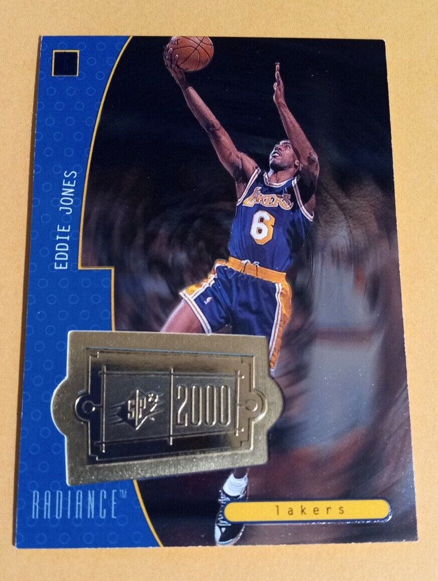 1998-99 SPx Finite 2000 Radiance #156 Eddie Jones /2025 - Lakers