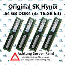 SK hynix 64 GB (4x 16 GB) ECC DDR4-2133 Lenovo Thinkserver RD650 70DU Server RAM