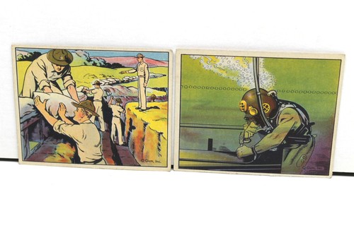 18 pc 1941 Gum Inc Uncle Sam USA Military WWII War Picture Card Lot No Two Alike - Picture 10 of 10
