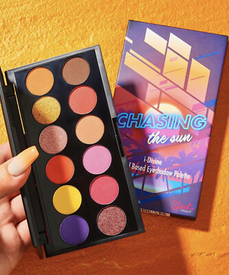 Sleek Make Up Lidschatten Farbpalette Lila Gelb Orange (Chasing The Sun)