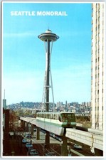 Postcard - Seattle Monorail - Seattle, Washington
