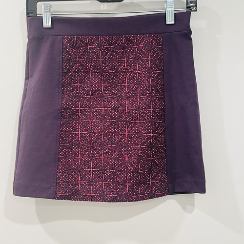 NUEVO CON ETIQUETAS AE American Eagle Mini Falda Cremallera Trasera Púrpura Rosa Talla 2 - Imagen 2 de 10