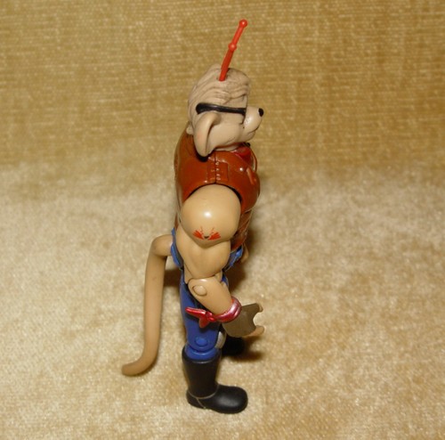 VINTAGE BIKER MICE FROM MARS THROTTLE CHROMOTANIUM VARIANT ACTION FIGURE GALOOB - Picture 5 of 6