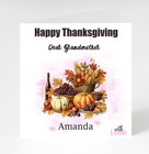 Personalised Retro Thanksgiving  Card for Family, Friends, Parents