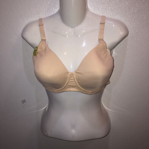 Loving Moments Leading Lady Full Cover Nursing T-Shirt Bra 36C Nude L301 - Picture 2 of 8
