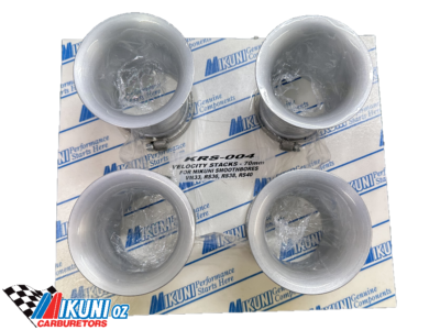 Mikuni Velocity Stacks (4) for RS Carb Sets, 55mm spigot diameter