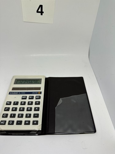 Vintage Casio SL-300F High Power Solar Cell Taschenrechner mit Etui - Bild 3 von 5