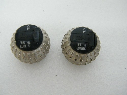 IBM TYPWRITER PRESTIGE ELITE 72 LETTER GOTHIC12 PITCH SELECTRIC 2 FONT BALLS (2) - Picture 1 of 3