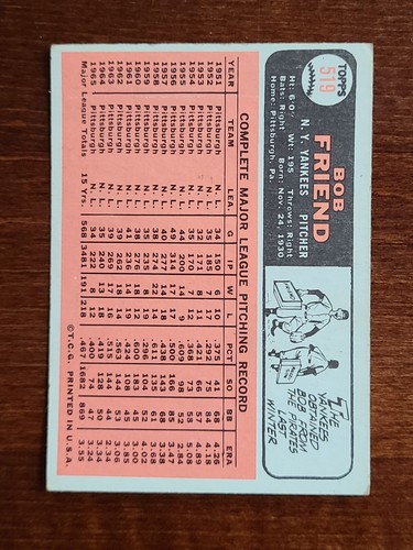 Tarjetas de béisbol Topps 1966 completan tu conjunto que elijas elegir cada una #447 - 598 Hi# - Imagen 81 de 161