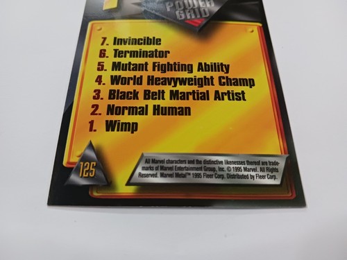 1995 Marvel Metal #125 Wolverine Silver Flasher FLEER TRADING CARD - Picture 5 of 16