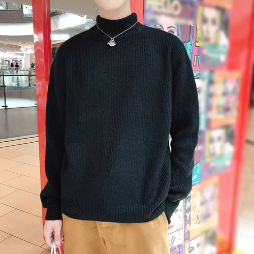 Maglione invernale uomo cashmere casual collo di tartaruga maglia pullover lana calda UK - Foto 16 di 57