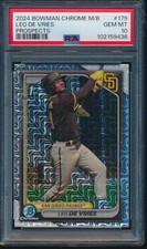 PSA 10 LEO DE VRIES 1st 2024 Bowman Chrome Mega Box PADRES Rookie RC GEM MINT