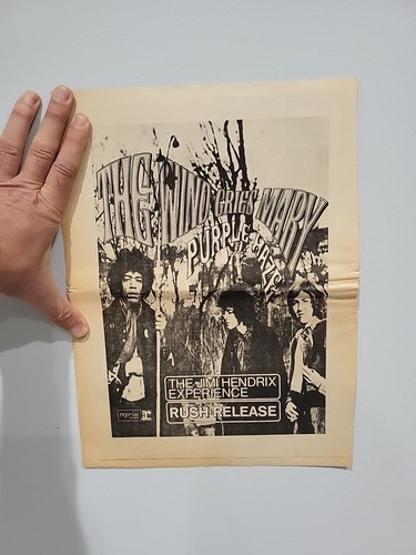 Pubblicità Stampa Jimi Hendrix Experience Wind Gries Mary Purple Haze 1967 uscita rapida - Foto 2 di 4