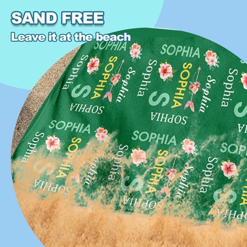Personalized Custom Name Beach Towel Oversize Towel Bath Towel For Pool Swim Gym - Picture 16 of 72