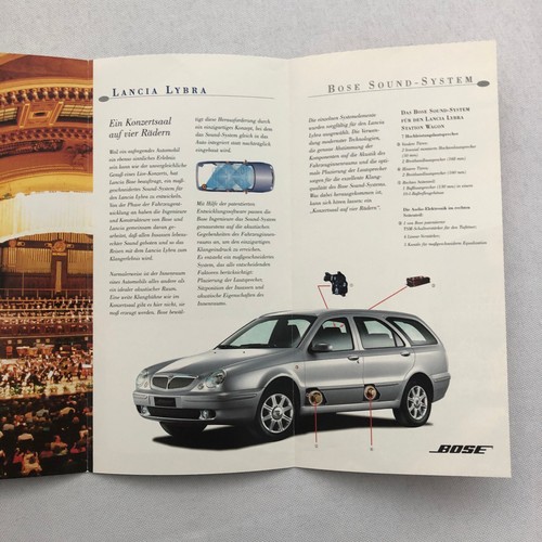 Lancia Lybra Car Sales Brochure Catalog GERMAN Text European Market - Picture 3 of 13