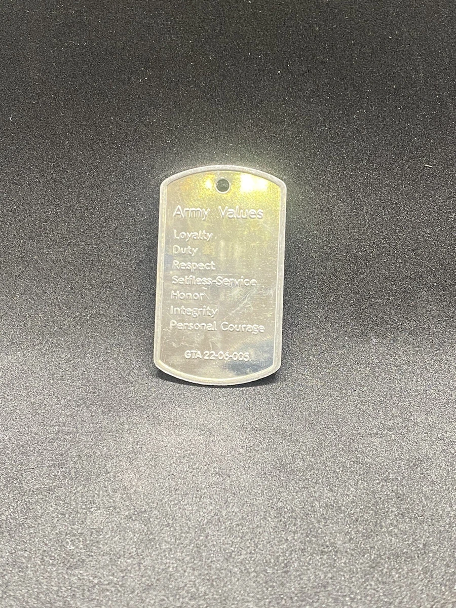 Warrior ethos cheap dog tag
