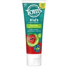 2 Toms of Maine Kids Natural Flouride Toothpaste Watermelon Wiggle 5.1oz