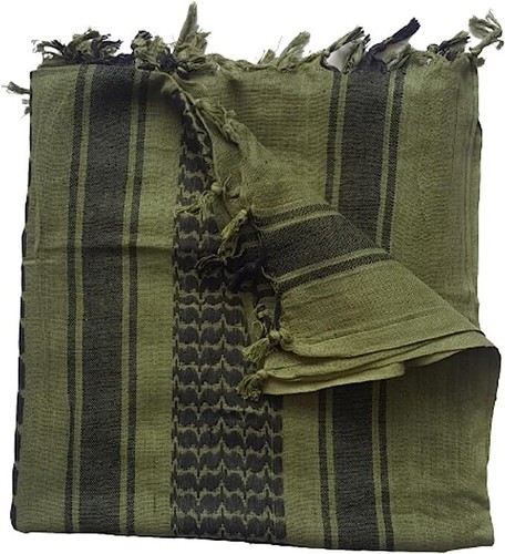 Bufanda Multifuncional Shemagh - 100% Algodón Keffiyeh Árabe Desierto Ejército Envoltura - Imagen 35 de 46