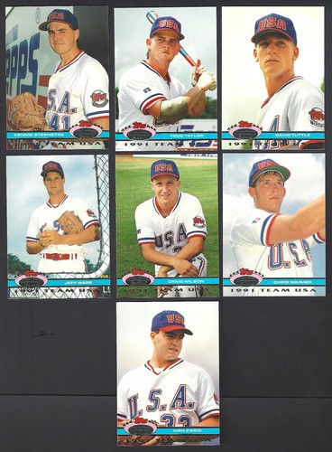 1991 TOPPS STADIUM CLUB - 25-CARD USA OLYMPIC TEAM SUBSET - JASON GIAMBI +++ - Picture 5 of 6