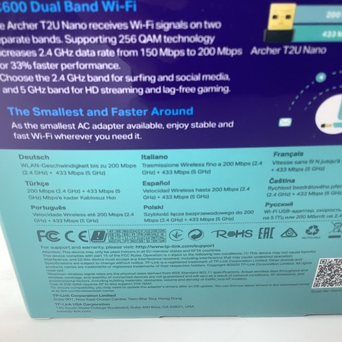 TP-LINK ARCHER T3U Archer AC1300 Mini Wi-Fi Mu Mimo USB Adapter 3.0 NEW NIB - Picture 3 of 7