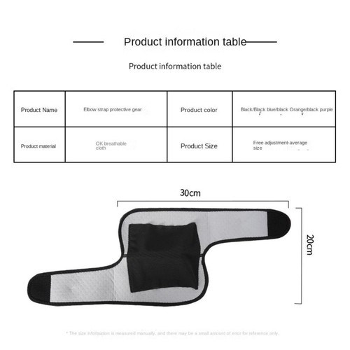 Golfers Strap Arm Sleeve Pad Elbow Protection Elbow Support Elbow Pads - Picture 2 of 15