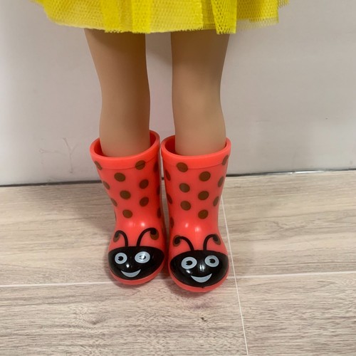 American Girl Wellie Wishers Muñeca Willa Tutú Falda Top y Botas Ladybug - Imagen 6 de 11